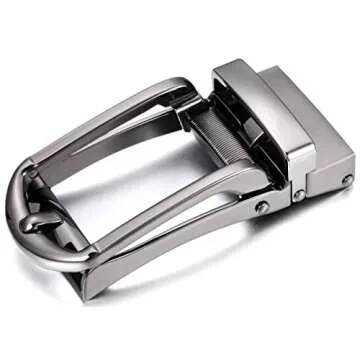 Marino's Mens Genuine Leather Ratchet Dress Belt with Open Linxx Buckle - Ballast - Mahogany - Adjustable from 38" to 54" Waist