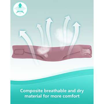 Neck Brace Cervical Collar for Sleeping Pink(10.6-12.6 inch)