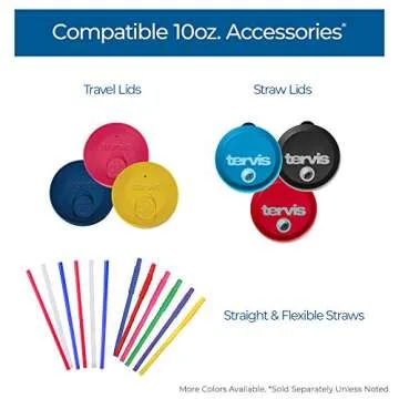 Tervis Made in USA Double Walled Dinosaurs Insulated Plastic Tumbler Cup Keeps Drinks Cold & Hot, 10oz Wavy - Blue Lid, Clear