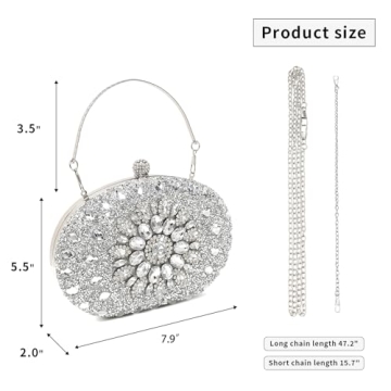 Luxury Sparkling Rhinestone Evening Clutch for Women