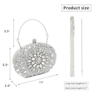 Luxury Sparkling Rhinestone Evening Clutch for Women