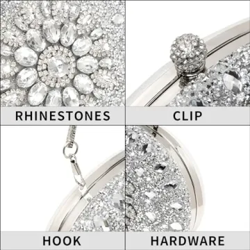 Luxury Sparkling Rhinestone Evening Clutch for Women
