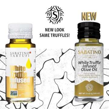 Sabatino Tartufi White Truffle Infused Olive Oil - All Natural, Made From White Truffles, Vegan, Veg...