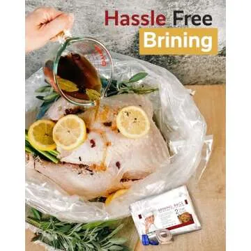 Extra-Large Turkey Brining Bags - Leakproof & Heavy Duty