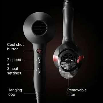 Lightweight Ionic Salon Hair Dryer for All Hair Types