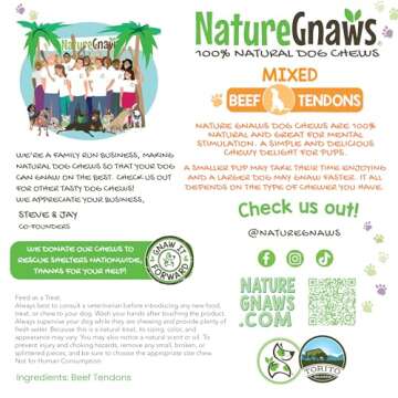 Natural Beef Tendons for Dogs – Long Lasting Dog Chew