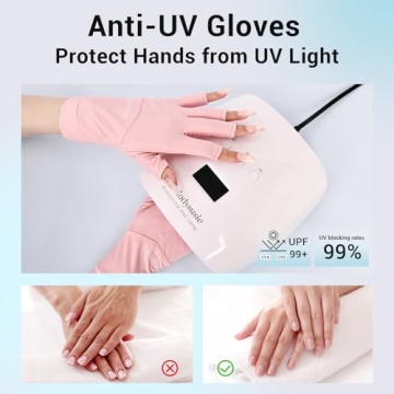 MelodySusie Premium UV Gloves with UPF 99+ Protection