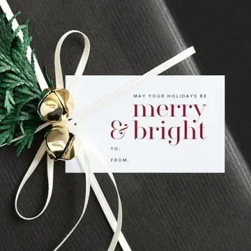 ThreeKin 50 Pack Christmas Gift Tags for Holiday Gifts