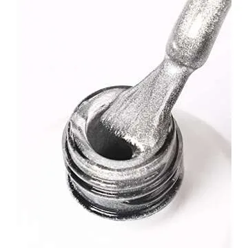 15ml Soak Off 9D Wide Cat Eye Gel Nail Polish Bright Silver UV Magnetic Gel Polish Enamel Lacquer Glitter Velvet Nail Art Varnish