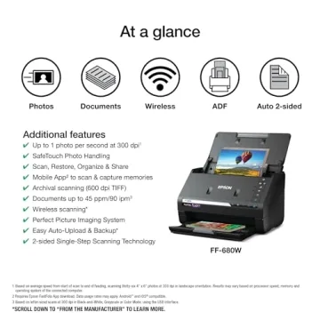 Epson FastFoto FF-680W High-Speed Photo Scanner