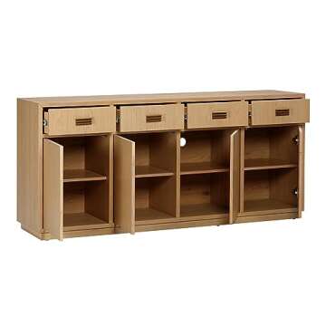 Tov Furniture Aria Natural Oak Buffet - Elegant Storage Solution