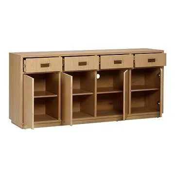 Tov Furniture Aria Natural Oak Buffet - Elegant Storage Solution