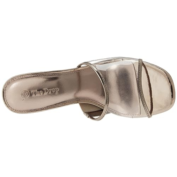 Drop Women's Pattie Block-Heel Mule Sandal Elegant Night Out