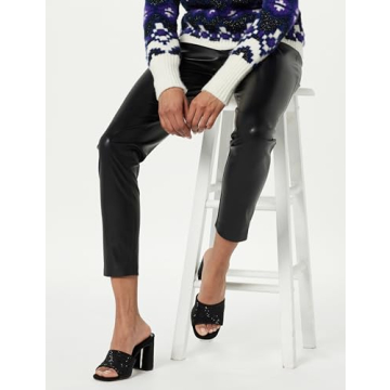 Drop Women's Pattie Block-Heel Mule Sandal Elegant Night Out