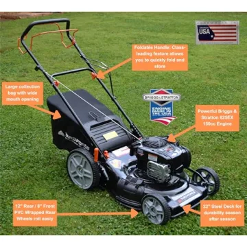 Yard Force Self-Propelled Mower, Briggs & Stratton 150cc Engine