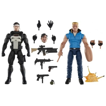 Marvel Legends Series Punisher and Bushwacker, Comics Collectible 6-Inch Action Figures