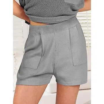 Stylish ANRABESS Two Piece Summer Knit Outfit for Women