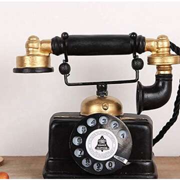 Vintage Rotary Phone Model - Retro Decor for Home & Cafe