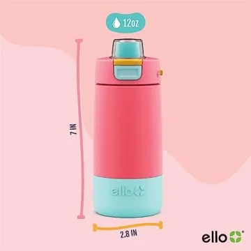 Ello Kids Colby 12oz Insulated Water Bottle with Straw