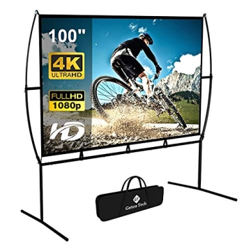 Foldable 100-Inch Projector Screen for Easy Viewing