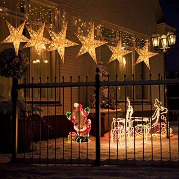 Stunning Paper Star Lantern Lampshade Set for Events