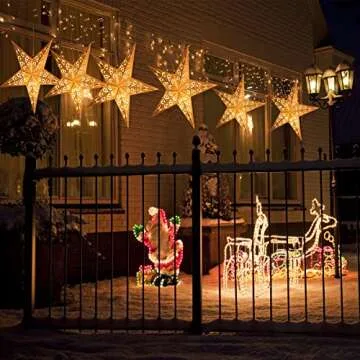 Stunning Paper Star Lantern Lampshade Set for Events