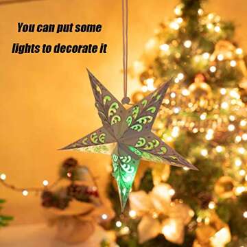 Stunning Paper Star Lantern Lampshade Set for Events