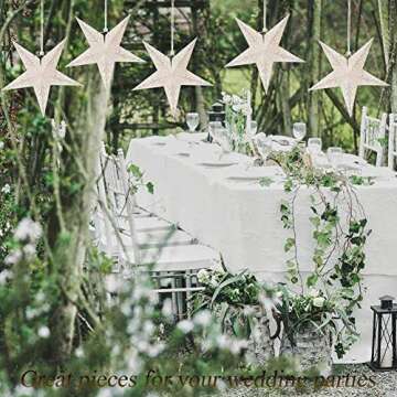 Stunning Paper Star Lantern Lampshade Set for Events
