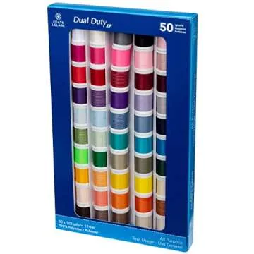 Coats & Clark Dual Duty XP General Purpose Sewing Thread Set, 50 Spool Multicolor Assortment
