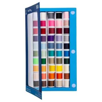 Coats & Clark Dual Duty XP General Purpose Sewing Thread Set, 50 Spool Multicolor Assortment