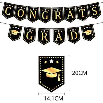 Trendy Congrats Grad Banner - Perfect for Celebrations