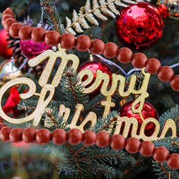 2pcs Wooden Beads Garland for Vintage Home Decor