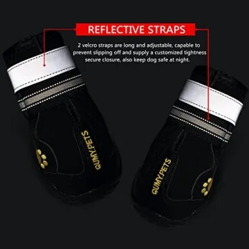 QUMY Dog Shoes for All Seasons and Weather Protection