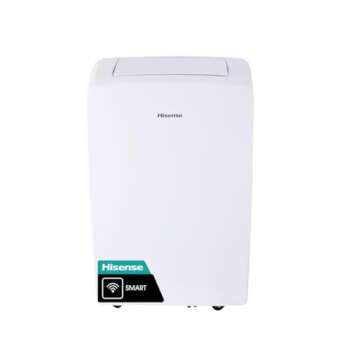 Hisense 7000-BTU DOE (115-Volt) White Vented Wi-Fi enabled Portable Air Conditioner 3 modes (Cooling, Fan, Dehumidifier), Remote, Noise level 49 dB, Cools 300-sq ft - AP0722CW1W (Renewed)