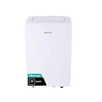 Hisense 7000-BTU DOE (115-Volt) White Vented Wi-Fi enabled Portable Air Conditioner 3 modes (Cooling, Fan, Dehumidifier), Remote, Noise level 49 dB, Cools 300-sq ft - AP0722CW1W (Renewed)