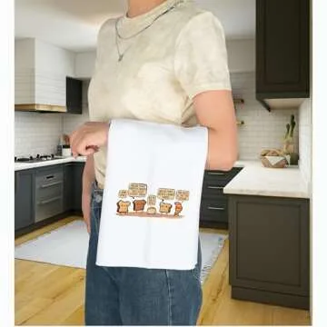 JNIAP Funny Bread Pun Towel Bread Lover Gift Pastry Chef Gift Bread Theme Gift (Bread Pun Towel)