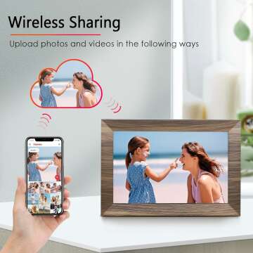10.1 WiFi Digital Picture Frame - Touch Screen & Cloud