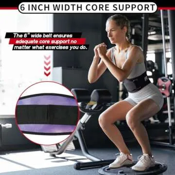 RitFit Women's Weight Lifting Belt - 6" Back Support