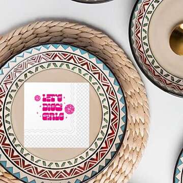 Lets Disco Girls Napkins - 50 Pack Party Essentials