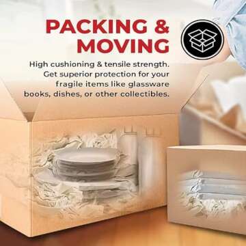 70 Sheets of Versatile Newsprint Packing Paper for Moving