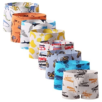Taxzode Toddler Novelty Boxer Briefs - 8-Piece Set of Comfort and Fun!