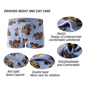 Taxzode Toddler Boxer Briefs - Soft & Fun for Active Boys