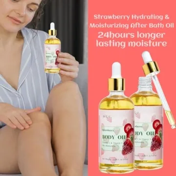 MR.A Strawberry Body Oil Juice for Radiant Hydration