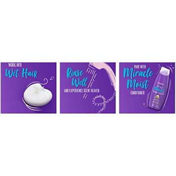 Aussie Miracle Moist Shampoo and Conditioner Set with avocado & australian jojoba oil-12.1 fl oz each