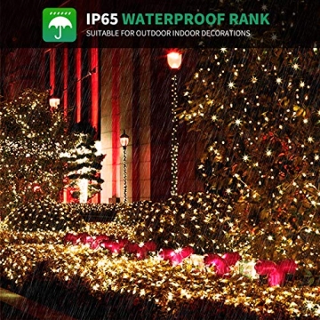 Tcamp 164FT LED Christmas Lights with 8 Modes and Timer