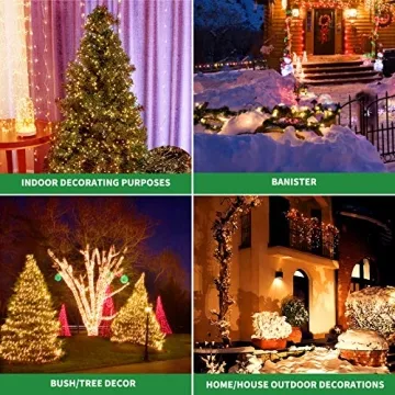 Tcamp 164FT LED Christmas Lights with 8 Modes and Timer