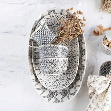 Elegant Stoneware Serving Bowl by Creative Co-op