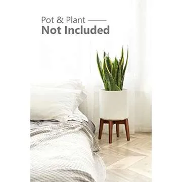 Mkono Plant Stand Mid-Century Modern Indoor (Plant and Pot NOT Included) Flower Holder Home Decor, B...