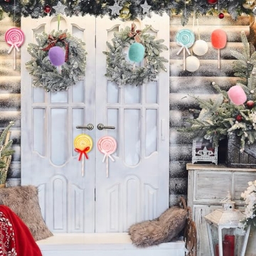 Liliful 12 Pcs Candy Ornaments for Christmas Decor