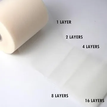 Ivory 6" Tulle Fabric Roll 100 Yards for DIY Projects